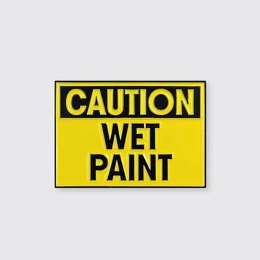 Enamel Pin | Caution Wet Paint