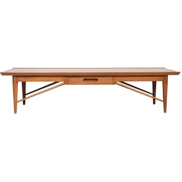 MCM Heritage Henredon Modern Design one drawer coffee table 