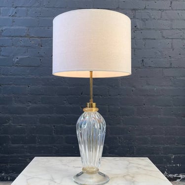 Mid-Century Modern Height Adjustable Murano Glass Table Lamp, c.1960’s 