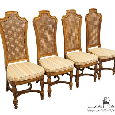 Set of 4 THOMASVILLE FURNITURE Legacy Collection Italian Provincial Cane Back Dining Side Chairs 7821-873 