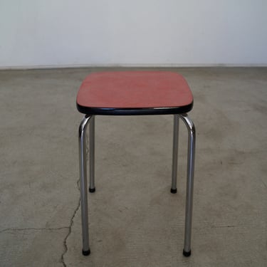 1950's Cracked Ice Bauhaus Side Table 