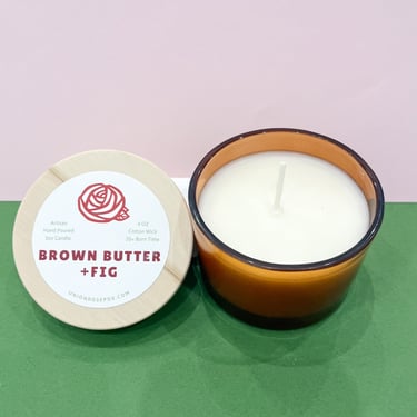 Brown Butter+Fig 4oz Soy Candle