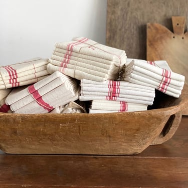 vintage French monogrammed linen towels
