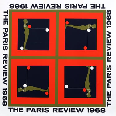 Paris Review 1968 Silkscreen by Ernest Tino Trova Signed 