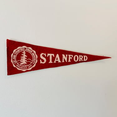 Vintage Stanford University Mini Pennant 