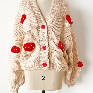 Mushroom Chunky Knit Sweater
