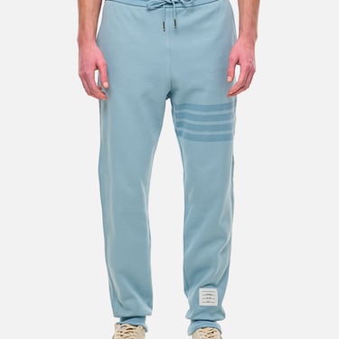 Thom Browne Men Classic 4 Bar Stripe Cotton Sweatpants