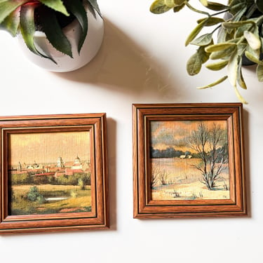 Tatjana Caechun Wilno Mini Landscape Paintings 