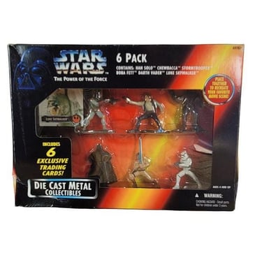 Star Wars Diecast action figures 6 pack The POWER Of THE FORCE 1995, Kenner M25 