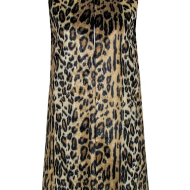 Alice + Olivia - Leopard Print Faux Fur Vest w/ Quilted Lining Sz M