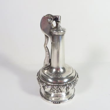 Vintage Ronson Silverplate "Decanter" Lighter - Silverplate Cigarette Lighter 