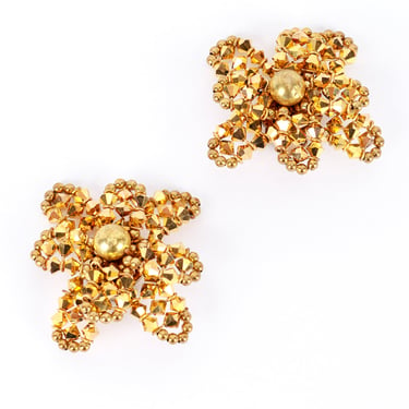 Golden Flower Earrings