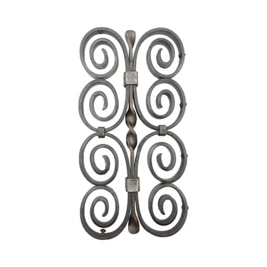 Reclaimed Double Curled Wrought Iron Wall Art