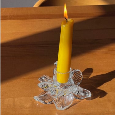 Crystal Flower Candle Holder by Lucie Claudia Pordrabska