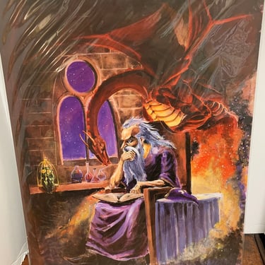 1989 “Wizard and Dragon” Ken Rowe Print 