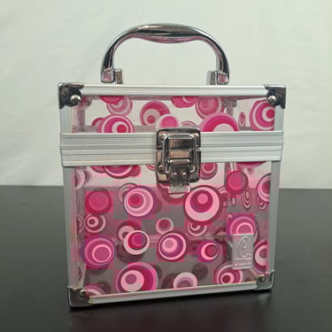 Vintage Y2K Pink & Clear Caboodles Makeup Case 