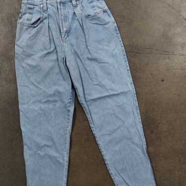 29x30 90s Union Bay Baggy fit Tapered Lightwash Faded Jeans Y2k High Waisted Blue Wash Pants lWestern Trendy Streetwear Tech Rave Flared 