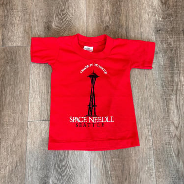 80's Vintage Seattle Space Needle Travel Tee Shirt T-Shirt / Toddler 