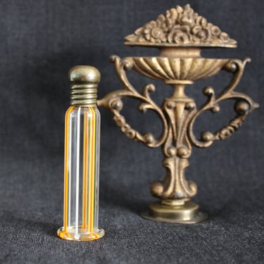 Antique Victorian Art Glass Scent Perfume Bottle 