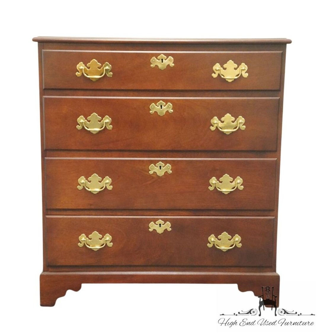 HIGH END Solid Mahogany Traditional Style 30" Nightstand Chest High