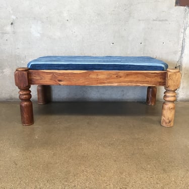 Vintage Reupholstered Bench