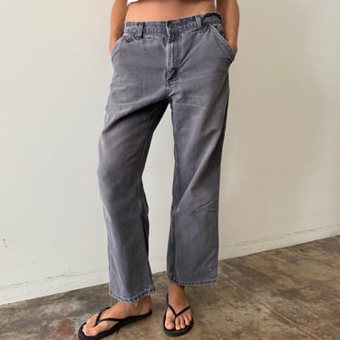 Washed-Out Wide Leg Carhartt Work Pants 33w