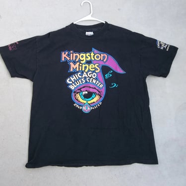 Vintage T-shirt Kingston Mines Chicago Blues Center XL 