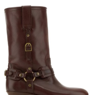 Isabel Marant Women Brown Leather Heiko Ankle Boots