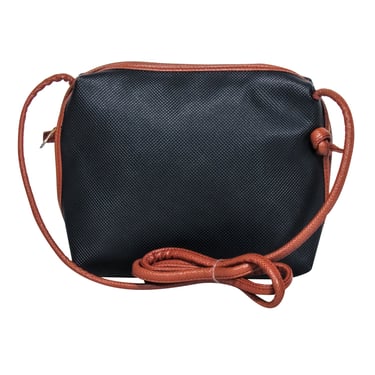 Bottega Veneta - Black Embossed Textured Crossbody Bag