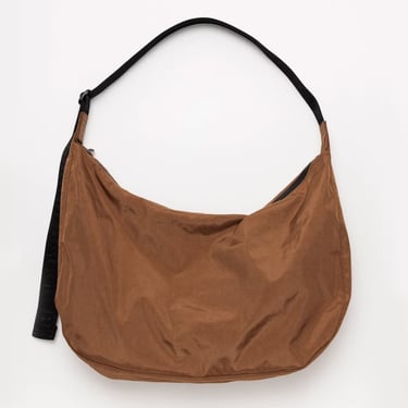 Large Crescent Bag in Brown