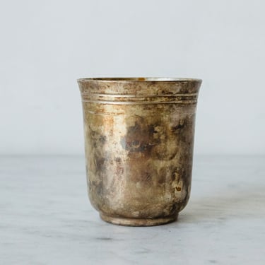 Vintage Christofle Silver Christening Cup