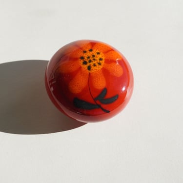 Bo Melander Red Poppy Flower Ceramic Dot 