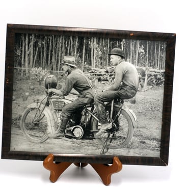 vintage frame with photo of Excelsior Auto Cycle 