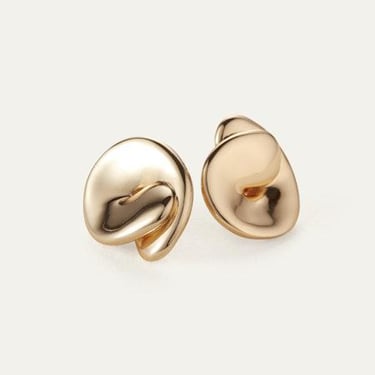 Jenny Bird - Rio Button Earrings - Gold