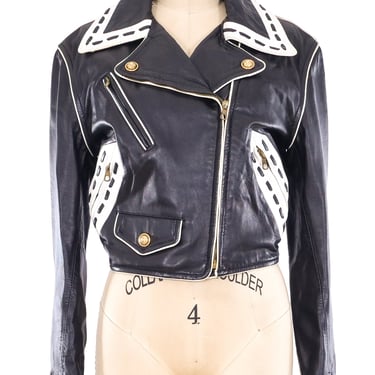 Moschino Cheap and Chic Leather Motorcycle Jacket
