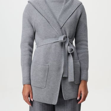 Max Mara Studio Coat Woman Grey Women