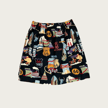 (S) Route 66 Roadtrip Mini Skirt