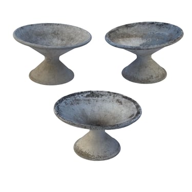 Set of Three Willy Guhl Fibrous Cement Planters for Eternit. Switzerland, 1960's