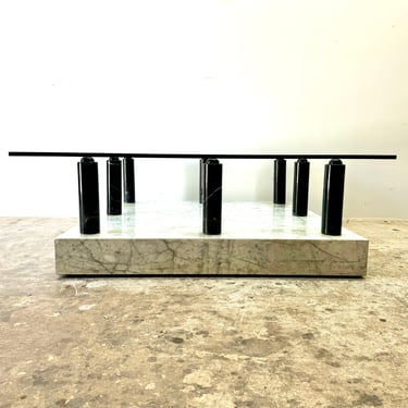 Vintage 1983 Rare Post Modern Central Park Cocktail Table by Ettore Sotssas for Knoll 