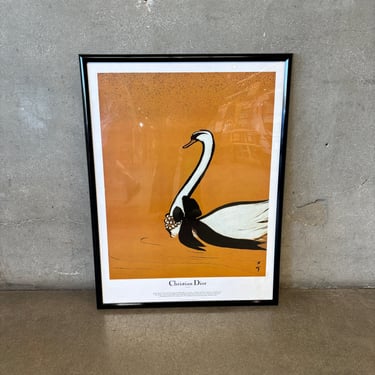 Rare 1984 Christian Dior Poster By Rene Gruau