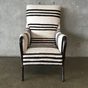 Turkish Hemp Rug Upholstered Chair