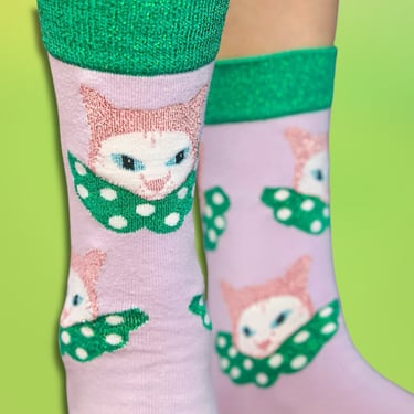 Cat Clown Socks