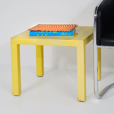 Yellow Parsons Side Table 