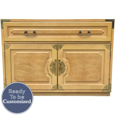40&quot; Unfinished 1 Drawer 2 Door Bernhardt Vintage Buffet #08771