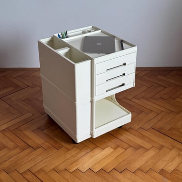 Vintage Artist's Trolley by Giovanni Pelis for Stile Neolt / Rare Office Trolley / Movable Cabinet / Italy / 1970s 