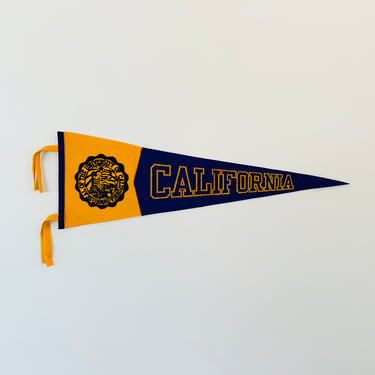 Vintage University of California Pennant by Chicago Pennant Company Chipenco 