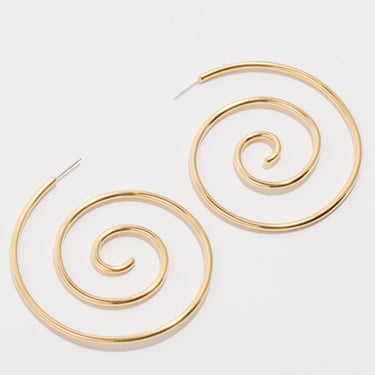 Laura Estrada Jewellery Calla Small Hoops - Brass