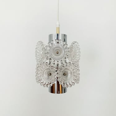 Floral Mid-Century Modern Pendant Lamp by Sölken | 1960s 