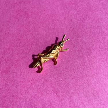 Gold Givenchy Grasshopper Brooch