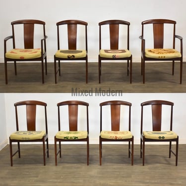 Folke Ohlsson for Dux Teak Dining Chairs - Set of 8 